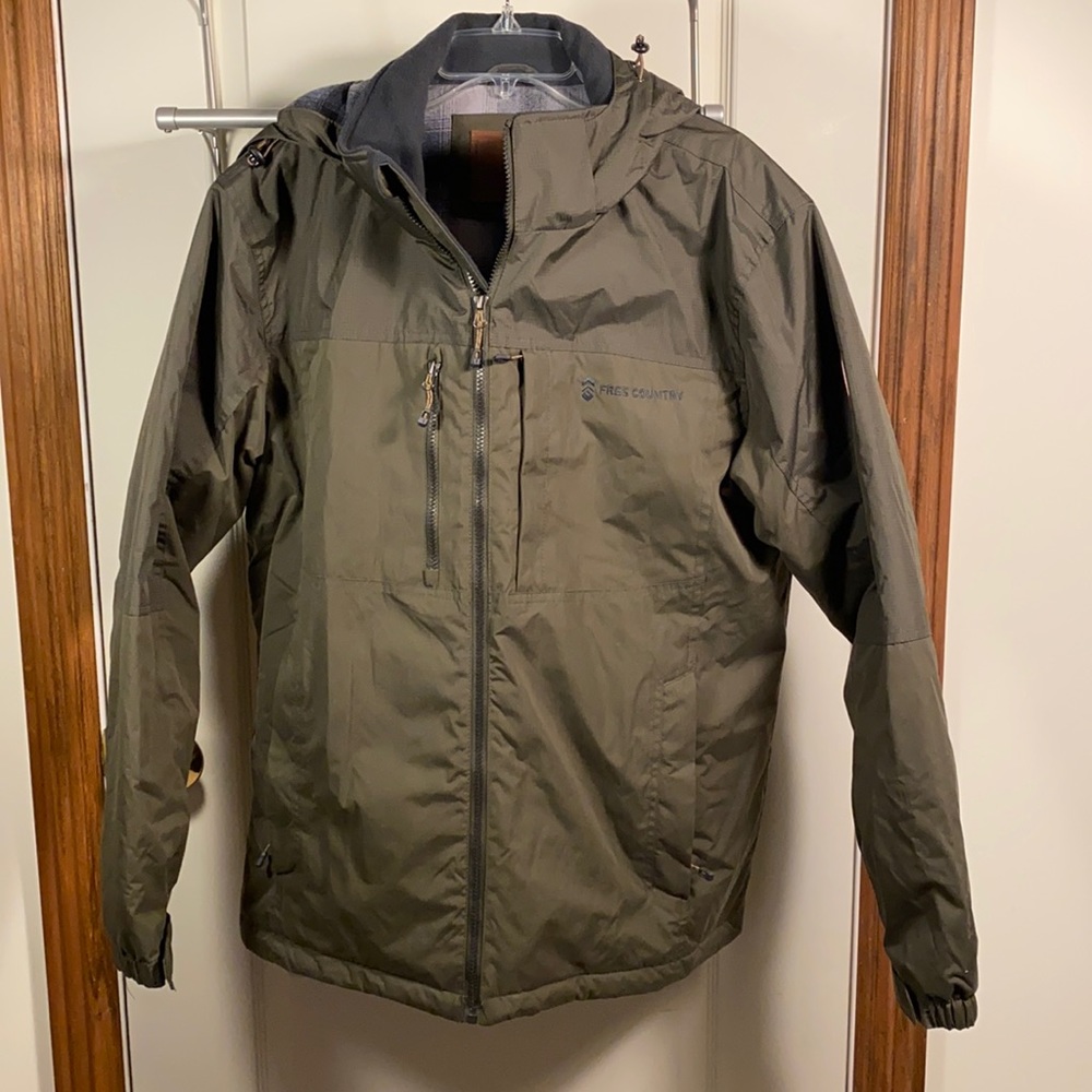 Free country men’s midweight winter jacket